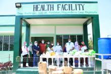 Health workers of Maguindanao pose after dispersal of medical facilities to MILF camps